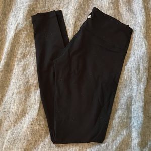 Black lululemon wunder under leggings full length